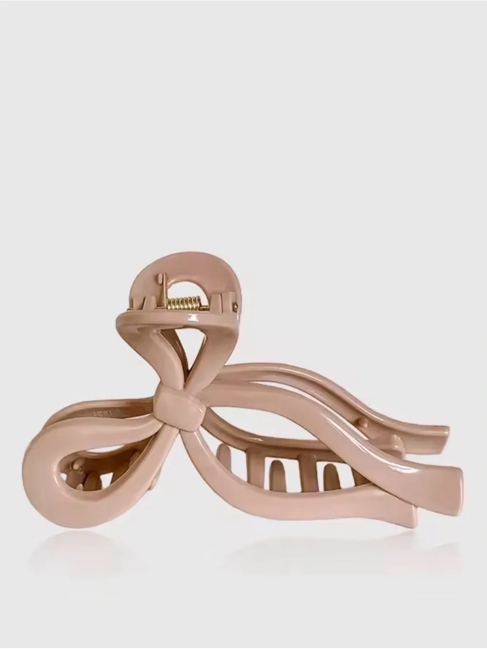 Stylish Bow Hair Clip for Women Plastic unique tan color Hairstyle Ponytail Bun